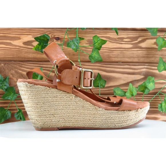 Lucky Brand Sz 9 M Brown Gladiator‎ Leather Women Sandals - Picture 4 of 7